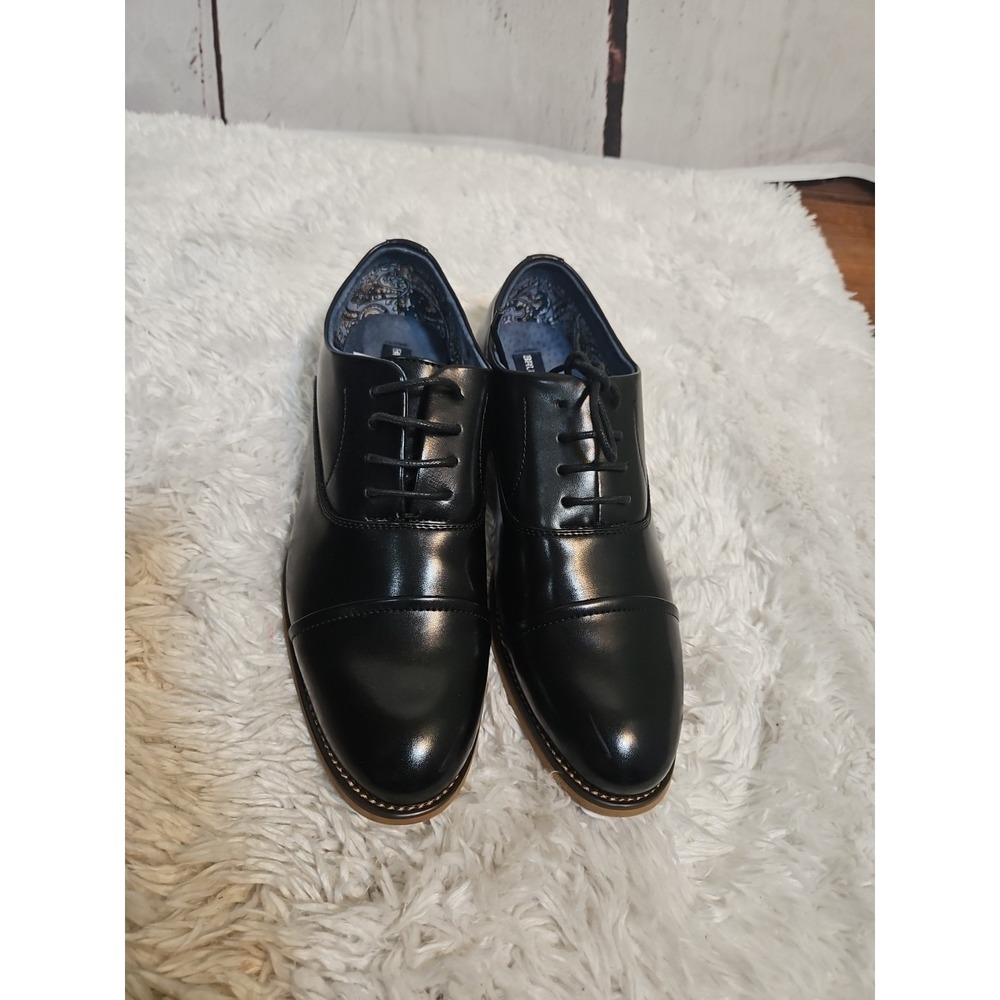 Bruno Marc Black Dress Oxford Shoes Classic Lace‎ Up Formal Cap Toe Mens 6